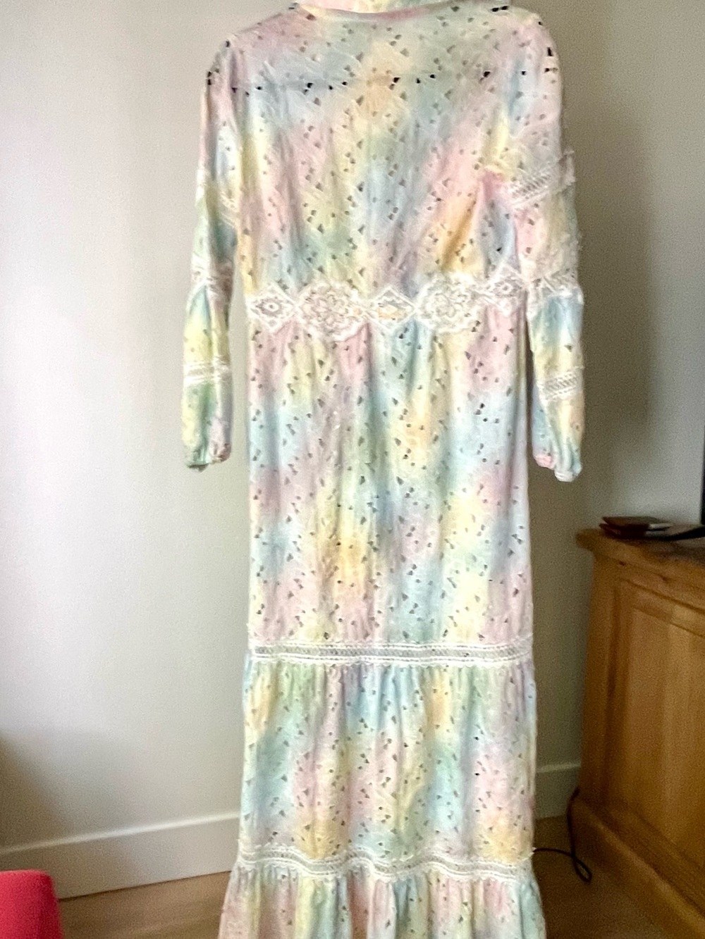 Temptation, Positano Tie-Dye Eyelet and Lace Maxi Dress - Picture 11 of 13